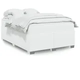 vidaXL Boxspringbett 140 x 200 cm Weiß