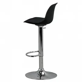 AMSTYLE Barhocker Korsika 360° drehbar höhenverstellbar Kunstleder Schwarz