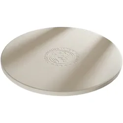 CHEF CUISINE Pizzastein rund 33 cm – Keramik-Pizzastein für Gasgrill, Holzkohlegrill und Backofen