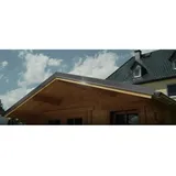 4 Home and Garden Aluminium Giebel/Ortgang-Abdeckung mit Wasserfalz für Satteldach-Gartenhäuser Anthrazit