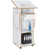 VCM my office Stehpult Rednerpult Stehtisch Rollen Salia