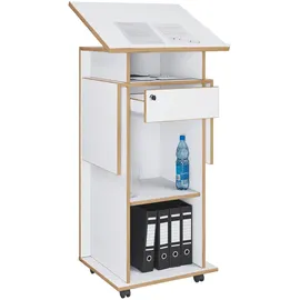 VCM my office Stehpult Rednerpult Stehtisch Rollen Salia