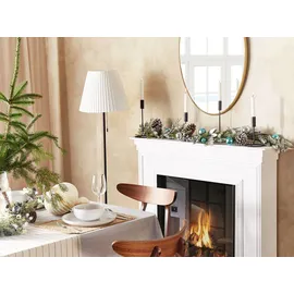 Beliani Weihnachtsgirlande Lleida 150 cm Grün/Silber