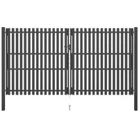 vidaXL Gartentor Stahl 4x2,5 m Anthrazit