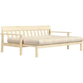 Karup Design "Unwind", Schlafsofa clear/beige 218x92x88 cm / 218x145x76 cm