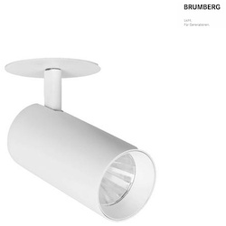 Brumberg LED Halbeinbau-Richtstrahler TRAXX MINI, 230V AC, 50 Hz, 12,5W, 60°, 4000K, 1449lm, CRI > 90, rund, weiß BRUM-88786174