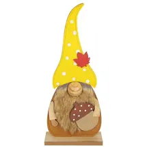 Trendline Dekofigur Wichtel Filz 46,5 X 20 Cm Braun Gelb Dekofigur - Trendline