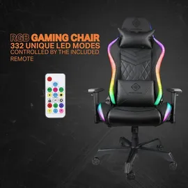 deltaco GAM-080 RGB Gaming Chair schwarz