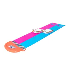 BESTWAY H2OGO 2er-Wasserrutsche 488 x 138 cm inkl. Lama-Schwimmtieren