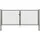 GAH Alberts Wellengitter-Doppeltor 293 x 125 cm Grau/Schwarz