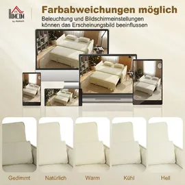 Homcom Schlafcouch Polyester 2-Sitzer Beige