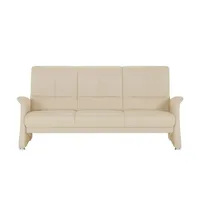 himolla Vorziehsofa aus Echtleder 6001 , beige , Maße (cm): B: 210 H: 102 T: 86