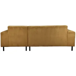 Home Affaire Ecksofa HOME AFFAIRE "ARROS L-Form mit Wellenunterfederung, Maße B/T/H: 235/163/81 cm", gelb, B:235cm H:81cm T:163cm, 100% Polyester, Sofas, Ecksofa, incl. Zierkissen, mit Recamiere rechts/links bestellbar, auch in Cord
