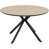 HELA Tische Kindu Ø 120 cm Artisan Eiche/schwarz