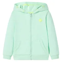 vidaXL Kapuzenpullover Hellgrün 92