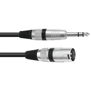 Omnitronic Adapterkabel XLR(M)/Klinke stereo 2m sw