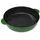 robari gmbh ROBARI Schmorpfanne Servierpfanne aus Gusseisen 28 cm Emailliert grün