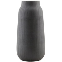 House Doctor Vase Groove 15 x 15 cm, schwarz