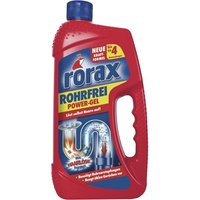 Rorax Rohrfrei Power-Gel, Abflussreiniger, Rohrreiniger, für Küche & Bad, entfernt Verstopfungen, 5er Pack (5 x 1000 ml)