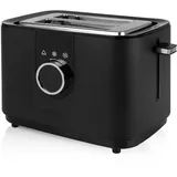 Princess 142360 Toaster mit Brötchenaufsatz Schwarz