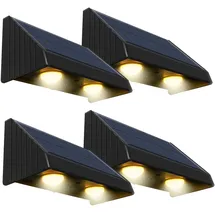 Lumisky Solarleuchte Kunststoff 5,4x6,0x11,4 cm 4er Set schwarz