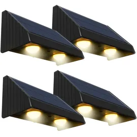 Lumisky Solarleuchte Kunststoff 5,4x6,0x11,4 cm 4er Set schwarz