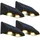 Lumisky Solarleuchte Kunststoff 5,4x6,0x11,4 cm 4er Set schwarz