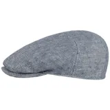 Stetson Flat Cap (1-St) Schirmmütze mit Schirm, Made in Germany blau 58 cm