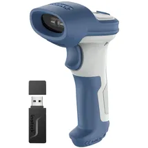 Inateck Barcode Scanner (1D-Barcodes, 2D-Barcodes), Barcode Scanner, Weiss, Blau