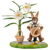 Hubrig Volkskunst Zschorlau Erzgebirge Hubrig Volkskunst GmbH Dekofigur Osterkörbchen 12cm,