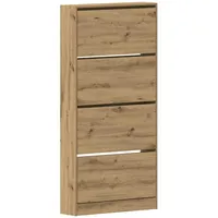 VidaXL Schuhschrank Handwerkliche Eiche Holzwerkstoff 80 x 21 x