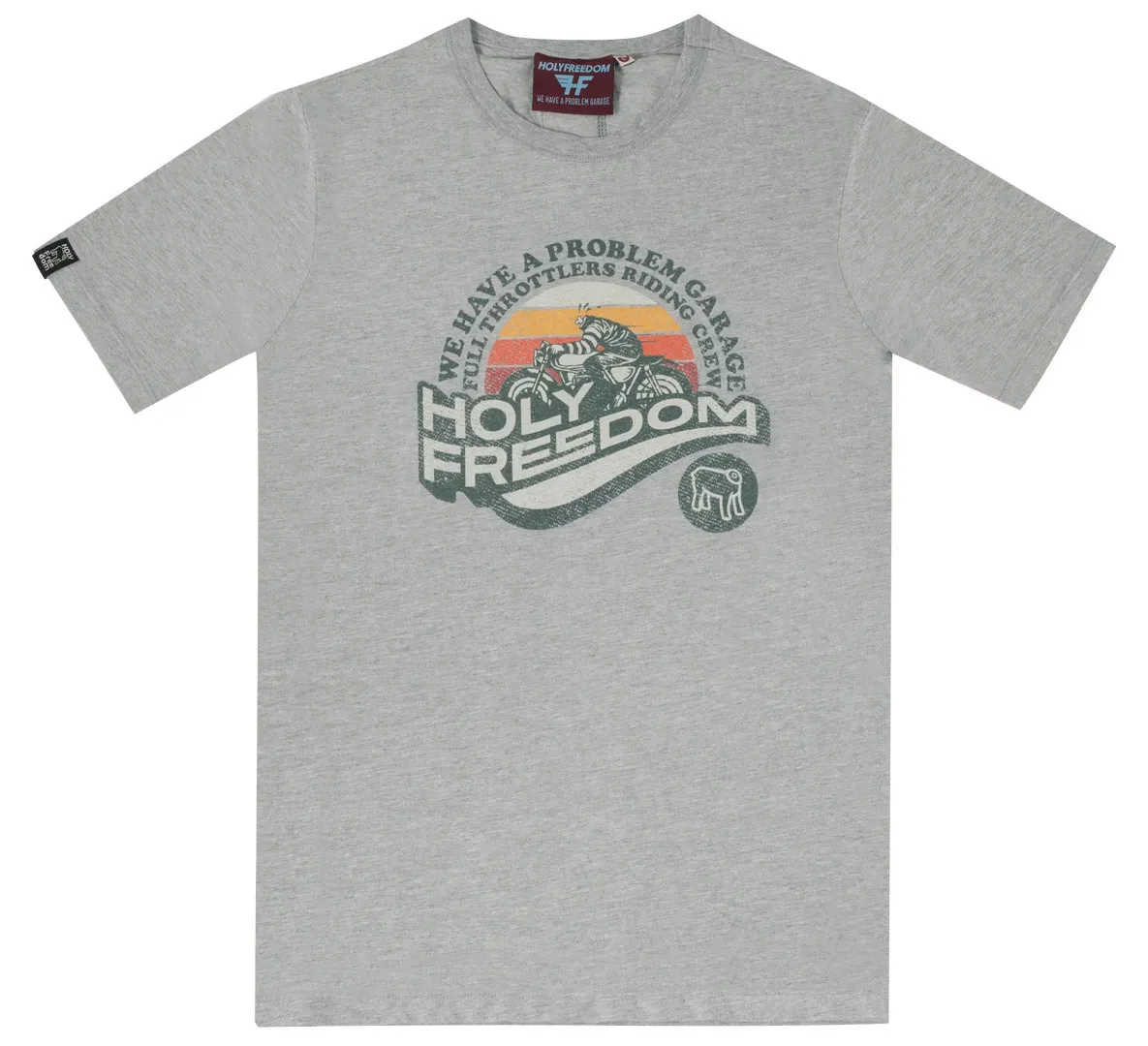 HolyFreedom L.A. Melange T-shirt, grijs, M Voorman