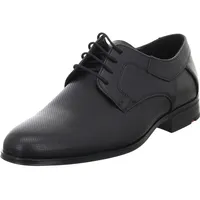 LLOYD Herren Schnürhalbschuhe Levin, Männer Businessschuhe,Derby,Normalweit,Anzugschuhe,schnürung,Office,büro,Freizeit,SCHWARZ,45 EU / Schwarz - 45