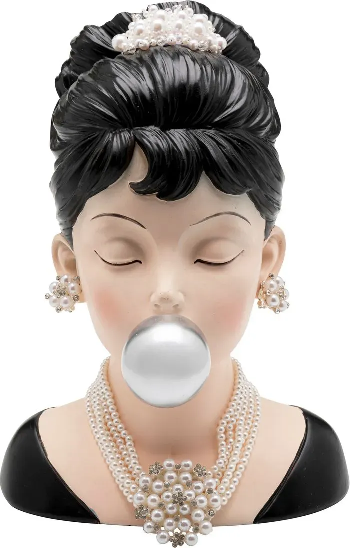 KARE DESIGN Vase Bubble Gum Lady 29,8 cm Polyresin Bunt