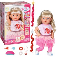 BABY born® Baby Born Stehpuppe »Style&Play, Sister blond, 43 cm«, rosa