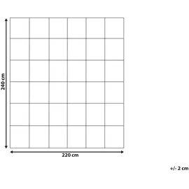 Beliani Zweilagige Ganzjahresbettdecke TELENO Mikrofaser 220 x 240 cm