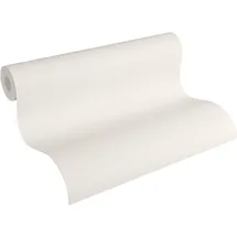 A.S. Création Vliestapete 10,05 m x 0,53 m mit dezenter Struktur - Creme - einfarbige Uni Tapete Made in Germany - 309112