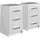Vicco Nachtschrank Irma 37,6 x 35,5 x 66 cm Weiß