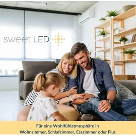 Sweet Led Aufbaustrahler Flach 50mm Alu 230V 4x Aufbauspots schwarz rund Deckenleuchte Ø Schwarz