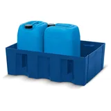 ASECOS Auffangwanne Kunststoff 60 l blau ohne Gitterrost