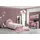 JV Möbel Kinderzimmer Set Modern Kinderbett, Nachttisch, Buecherregal, Schreibtisch, rosa
