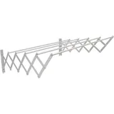 Ausziehbarer 80cm Alu-Trockenständer silber