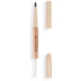Revolution Beauty Makeup Revolution Fluffy Brow Filter Duo Beidseitiger Augenbrauenstift für Fixation und Form Farbton Ash Brown 0.12 g