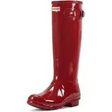 Hunter Original Gloss, Damen Kniehohe Stiefel mit dünnem Futter, Rot (Military Red), 42 EU (8 UK) - 42 EU