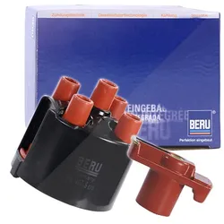 Beru Set Verteilerkappe + Verteilerläufer [Hersteller-Nr. 31216700] für Audi, Seat, Skoda, VW
