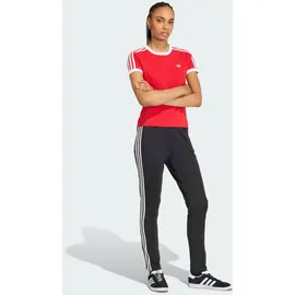 adidas 3-STREIFEN T-SHIRT SCHMAL GESCHNITTEN - Better Scarlet / White - M