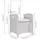 vidaXL Gartensessel Kissen 2Stk. Verstellbar Beigemischung Poly Rattan