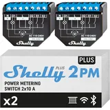 Shelly Plus 2PM | Wlan 2 Kanäle Smart Relais Schalter | Rolladenschalter mit Str