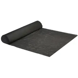 Relaxdays Unkrautvlies, 50 g/m2, Pflanzenschutz, wasserdurchlässig, UV-beständig, starkes Gartenvlies, 50 m, schwarz