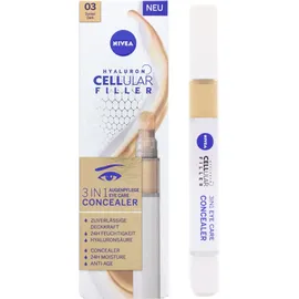 BEIERSDORF Hyaluron Cellular Filler 3IN1 Augenpflege Concealer Dunkel Creme 4 ml